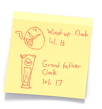 level 13 and 17 clock